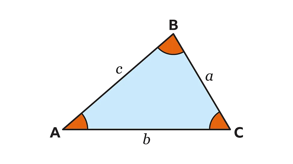 SOHCAHTOA diagram showing sine, cosine and tangent formulas for a right-angled triangle